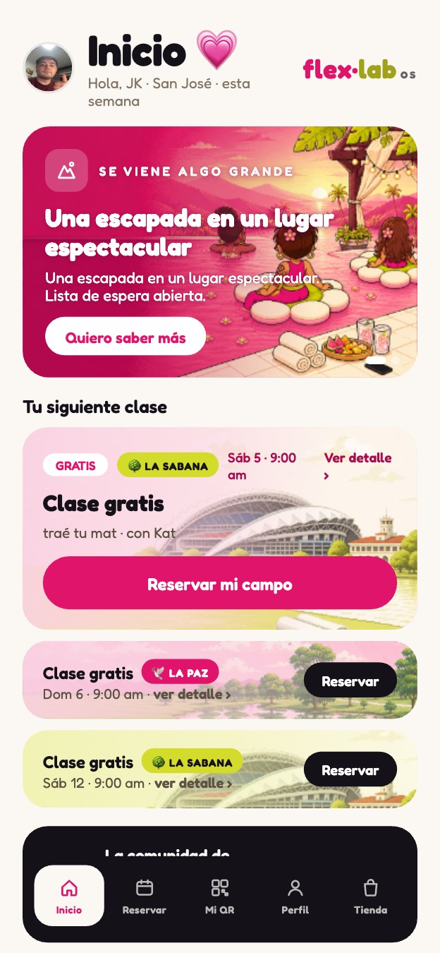 La app del club en el teléfono