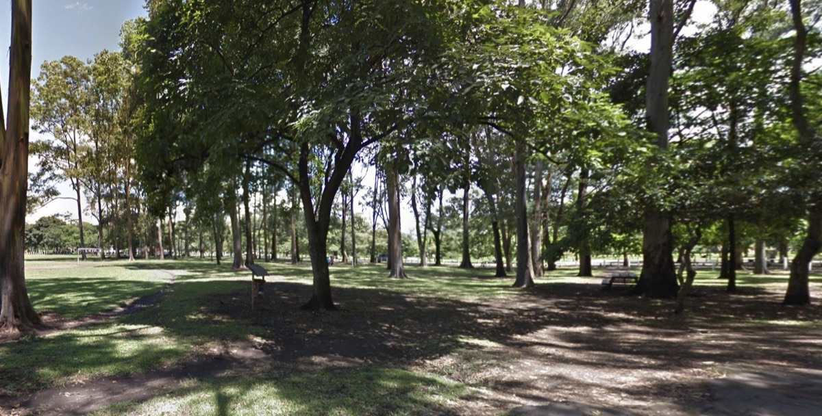 La zona verde del club, a la par de la cancha de fútbol